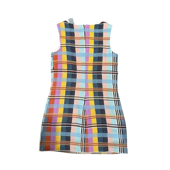 Anthropologie | Eva Franco Summer Plaid Shift Dress size 0 Petite - Picture 4 of 9